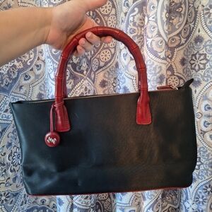 Monsac Black and Red Handbag